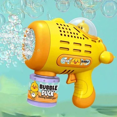 Learning Fun Işıklı Müzikli Baloncuk Tabancası Köpük Makinesi Oyuncak Bubble Gun Ördek