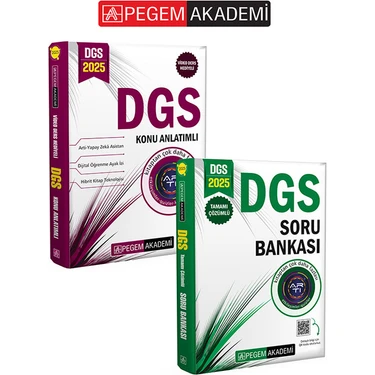 Pegem Akademi Yayıncılık Pegem Akademi Yayıncılık2025 DGS Konu+2025 DGS Soru Bankası Seti