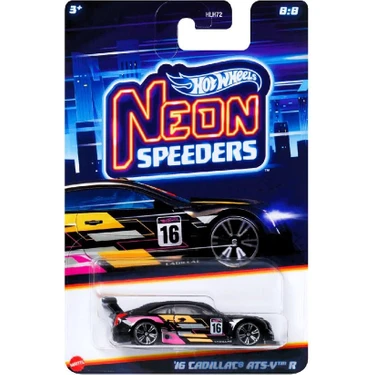 Hot Wheels Neon Yarışçılar HLH72 - 16 Cadıllac Ats-V R