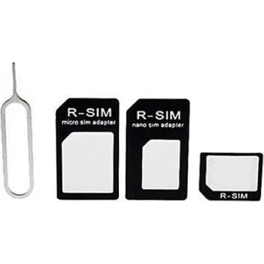 HappyCase Nano ve Micro Sim Kart Adaptörü Simkart Büyütme Aparatı