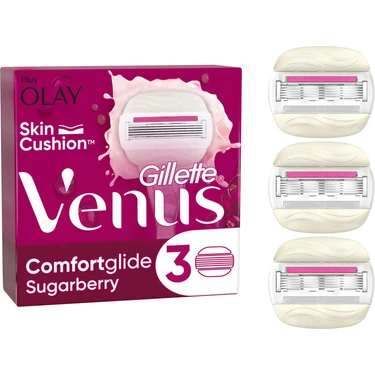 Gillette Venus Comfort Glide Sugarberry 3 Adet Yedek