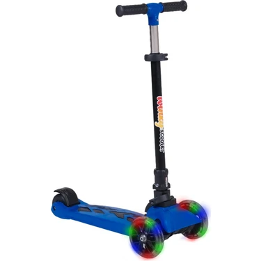 Winky Scooter LED Işıklı 3tekerli Katlanabilir 5-9yaş 90KĞ