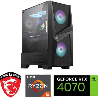 MSI RTX4070 12GB - Gaming Pc Ddr5 - Ryzren 5 7600X - 32GB Ddr5 Ram - 1 Tb M.2 SSD - Sıvı