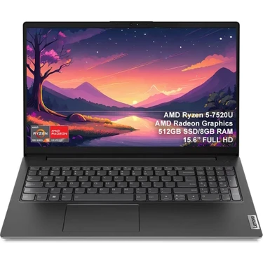 Lenovo V15 G4 Amn 82YU0124TX Amd Ryzen 5 7520U 8gb 512GB SSD Freedos 15.6" Fhd Taşınabilir