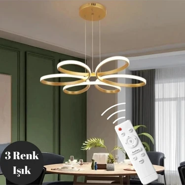 Elektroyou Nipul Eskitme Sarkıt Modern Kumandalı 3 Renk Ledli