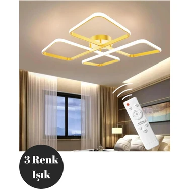Elektroyou Novem Eskitme Plafonyer Kumandalı Ultra Süper 3 Renk Işık Ledli
