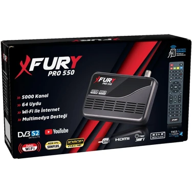 Fury Çanaklı Çanaksız Wi-Fi Dahil Full Hd Sınırsız Internet Tv Uydu