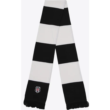 Krtlyvs Beşiktaş Siyah-Beyaz Triko Atkı