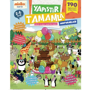 Turkuvaz Dergi Yapıştır ve Tamamla 6. Sayı Eğlenceli Aktivitelerle 2023