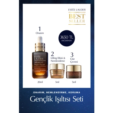 Estee Lauder Advanced Night Repair Serum 20ML + Göz Kremi 5ml + Revitalizing Supreme Krem 5ml Cilt