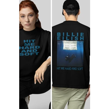 billie HIT ME HARD AND SOFT Tシャツ Fuddy Moda Unisex Oversize Hit Me Hard And Soft Yazılı Fiyatı