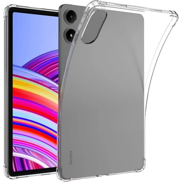 XFashion Xiaomi Redmi Pad Pro Dört Köşe Koruma Şeffaf Tablet Tpu Kapak (Yurt