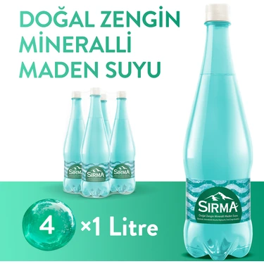 Sırma Doğal Maden Suyu 1 L X4