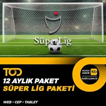 TOD 12 Aylık Süper Lig Paketi - (Web + Cep +