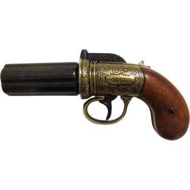 Denix 1840 Ingiltere 6 Namlulu Pepperbox Koleksiyonluk Fiyatı