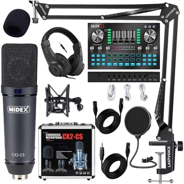 Midex Stüdyo Ekipmanları Private Paket-4 Cx2 Mikrofon VS20 Fiyatı