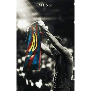 512 Art Design Lionel Messi İkonik Poster 30 x 42