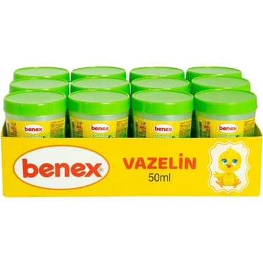 Benex Vazelin 50 ml Zeytinyağlı 12'li