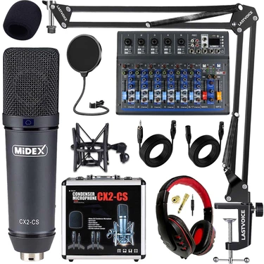 Midex Wizard Paket-4 Cx2 Stüdyo Mikrofon Mdx-07 FXU Stüdyo Fiyatı