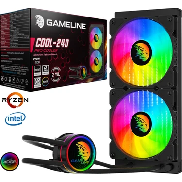 Gameline COOL-240 ARGB Fanlı 240MM Sıvı Soğutma Sistemi INTEL & AMD