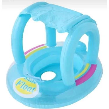 Şişme Gölgelikli Bebe Flotörü Bebek Simiti Baby Float Oturaklı Bebek
