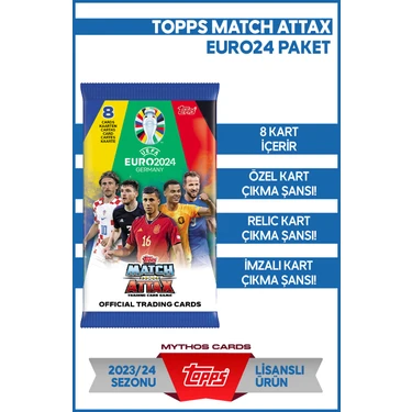 Mythos Cards Topps Official Euro 2024 Match Attax -