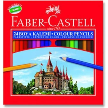 Faber-Castell Karton Kutu Kuru Boya Tam Boy 24 Renk