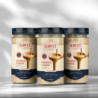 Bercekız Servet Şekerleme Tek Kavrulmuş Taze Fethiye Tahini - 500 gr 3'lü