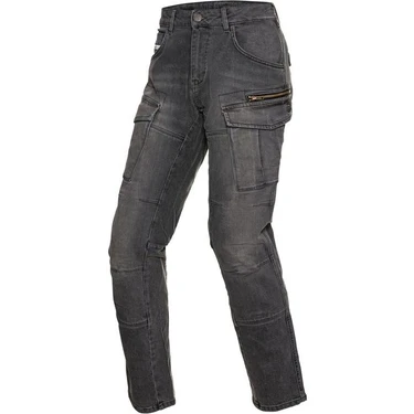 Tech90 Korumalı Dark Grey Motosiklet Pantolonu