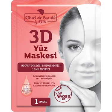 Rituel De Beaute 3D Yüz Maskesi ve Nemlendirici