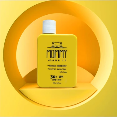 Mommy Made It Mineral Güneş Kremi 30 SPF Tüm Cilt Tipleri İçin Doğal İçerikli Suya