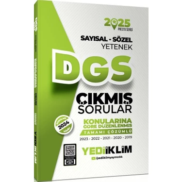 Yediiklim 2025 Dgs Sayısal Sözel Yetenek Tamamı Çözümlü Konularına Göre Çıkmış Sorular