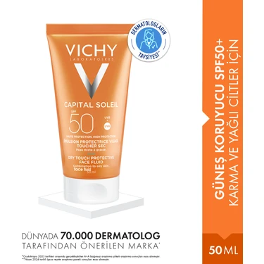 Vichy Capital Soleil Güneş Koruyucu SPF50+ Karma ve Yağlı Ciltler İçin- 50