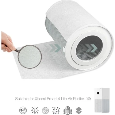 Purmed 10 Adet Xiaomi Air Purifier 4 Lite Uyumlu Toz Tutucu Ön