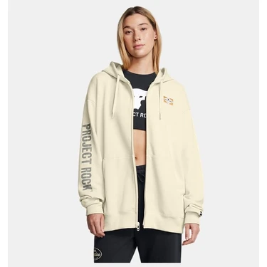 Under Armour Kadın Ua Project Rock Heavyweight Tam Fermuarlı Hard At Wrk Sweatshirt