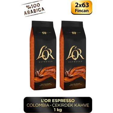 L'or Espresso Colombıa Çekirdek Kahve 500GR x