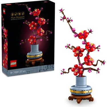 LEGO® Botanicals Erik Çiçeği 10369 – Yetişkinler için Pastel Mavi Saksı İçeren Dekoratif Çiçek