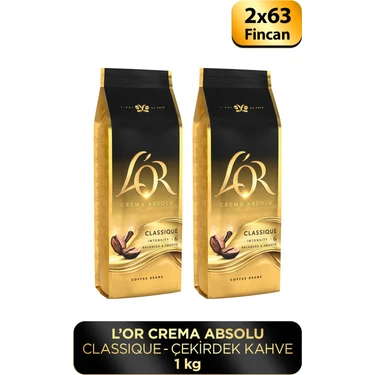 L'or Crema Absolu Classıc Çekirdek Kahve 500gr x