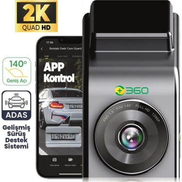 360+ G300H Pro 2K QHD ADAS Wifi GPS 140° Geniş Açı Gece Fiyatı