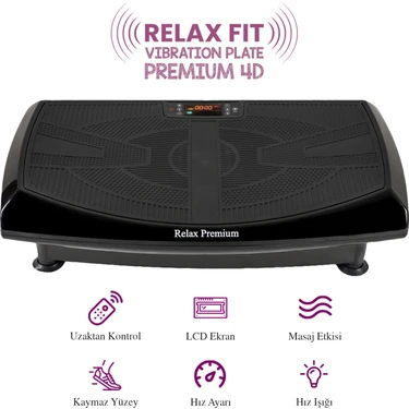 Fit Premium 4d-7in1 Vibration Plate Titreşimli Spor Egzersiz Fitness Aleti