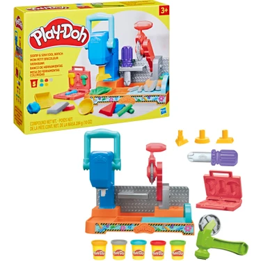 Play-Doh Damga ve Testereli Alet Tezgahı Oyun