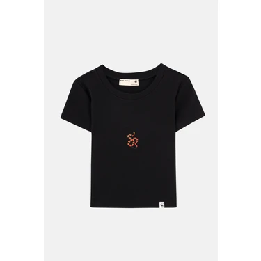 WWF Market Mercan Yılanı Rıbana Crop T-Shirt 