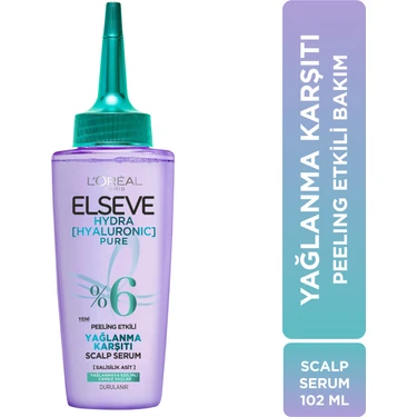 Elseve L'oréal Paris Elseve Hydra [hyaluronic] Pure Salisilik Asit Içeren Yağlanma Karşıtı Peeling