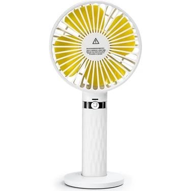 SZYKD S8 Taşınabilir Sessiz El Hd Masaüstü Ectric Fan Beyaz (Yurt