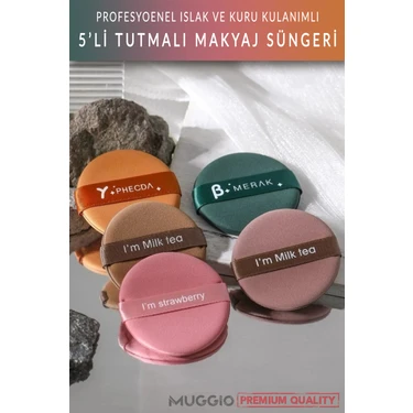 Muggio 5'li Tutmalı Makyaj Pudra