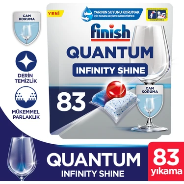 Finish Quantum Infinity Shine 83 Kapsül Bulaşık Makinesi Deterjanı