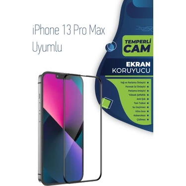 CS Tech iPhone 13 Pro Max Uyumlu Gerçek Temperli Ekran Koruyucu