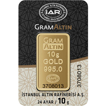 10 gr 24 Ayar İAR Gram Külçe