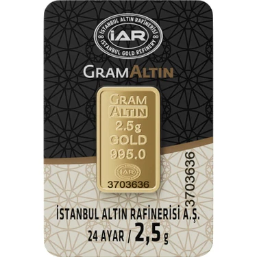 2.50 gr 24 Ayar İAR Külçe