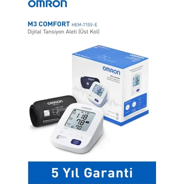 OMRON M3 Comfort 2 Kullanıcı Hafızalı Akıllı Manşetli Üst Koldan Ölçer Dijital Tansiyon